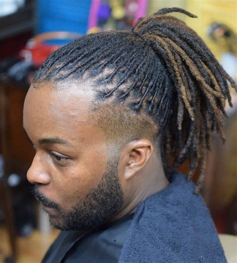 short locs styles male|black man with short dreads.